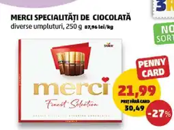 Penny MERCI Specialităţi de ciocolată Ofertă