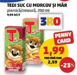 Penny TEDI SUC CU MORCOV ȘI MĂR Ofertă