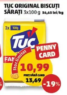 Penny TUC ORIGINAL BISCUȚI SĂRAȚI 3x100 g Ofertă