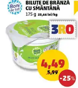 Penny Biluțe de brânză cu smântână Ofertă