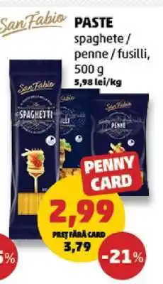 Penny San Fabio Paste Ofertă