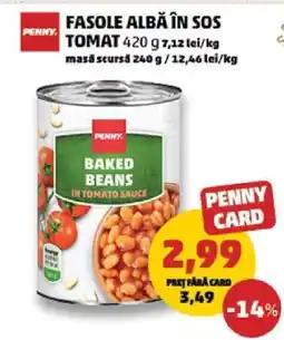 Penny Fasole albă în sos tomat Ofertă