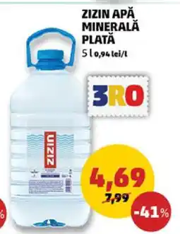 Penny ZIZIN Apă minerală plată Ofertă