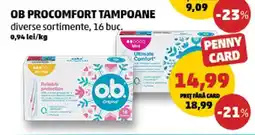 Penny OB ProComfort Tampoane Ofertă