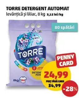 Penny TORRE DETERGENT AUTOMAT Ofertă