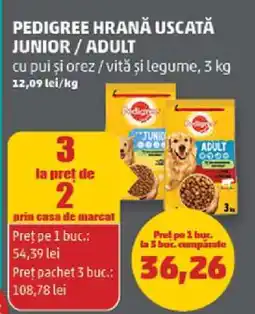 Penny PEDIGREE HRANĂ USCATĂ JUNIOR / ADULT Ofertă