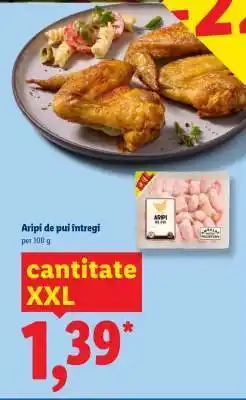 Lidl Aripi de pui, întregi Ofertă