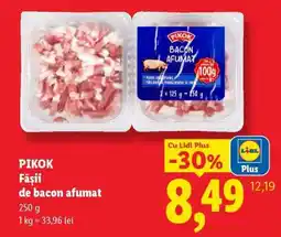 Lidl PIKOK Fâșii de bacon afumat Ofertă