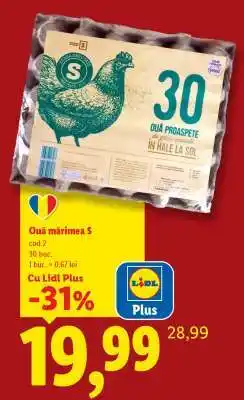 Lidl Ouă mărimea S Ofertă