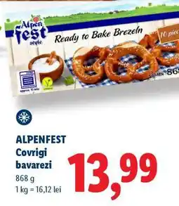 Lidl ALPENFEST Covrigi bavarezi Ofertă
