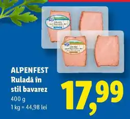 Lidl Alpenfest Ruladă în stil bavarez Ofertă