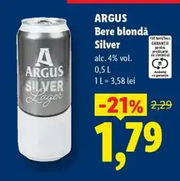 Lidl Argus Bere blondă Silver Ofertă