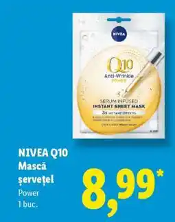 Lidl NIVEA Q10 Mască șervețel Ofertă