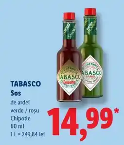 Lidl TABASCO Sos Ofertă