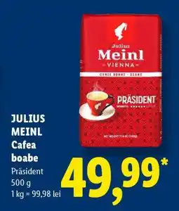 Lidl JULIUS MEINL Cafea boabe Ofertă