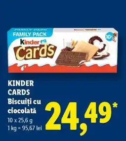 Lidl Kinder Cards Ofertă