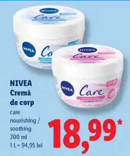 Lidl NIVEA Cremă de corp Ofertă