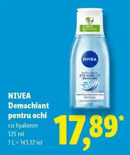 Lidl NIVEA Demachiant pentru ochi Ofertă