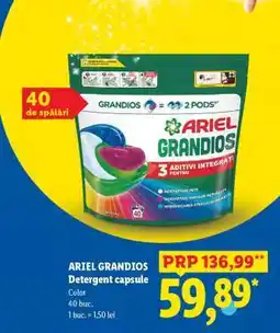Lidl ARIEL GRANDIOS Detergent capsule Ofertă
