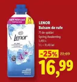 Lidl Lenor Balsam de rufe Ofertă