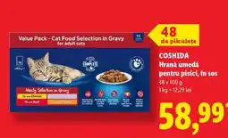 Lidl Coshida Hrană umedă pentru pisici, în sos Ofertă