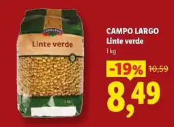 Lidl CAMPO LARGO Linte verde Ofertă