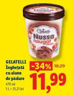 Lidl GELATELLI Înghețată cu alune de pădure Ofertă