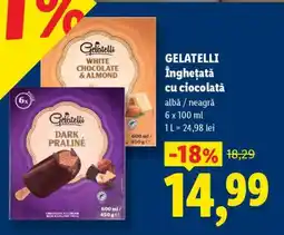 Lidl GELATELLI Înghețată cu ciocolată Ofertă