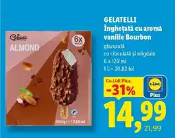 Lidl GELATELLI Înghețată cu aromă vanilie Bourbon Ofertă