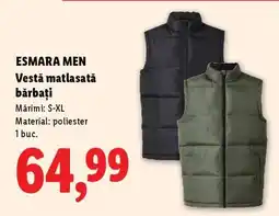 Lidl Esmara Men Vestă matlasată, bărbați Ofertă