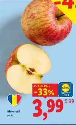 Lidl Mere roşii Ofertă