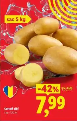 Lidl Cartofi albi Ofertă