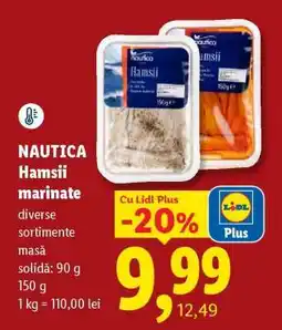 Lidl Nautica Hamsii marinate Ofertă