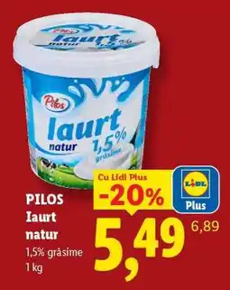 Lidl Pilos Iaurt natur Ofertă