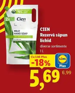 Lidl Cien Rezervă săpun lichid Ofertă