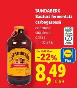 Lidl Bundaberg Băutură fermentată carbogazoasă Ofertă