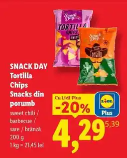 Lidl SNACK DAY Tortilla Chips Ofertă