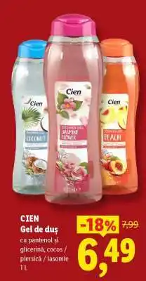 Lidl Cien Gel de duș Ofertă