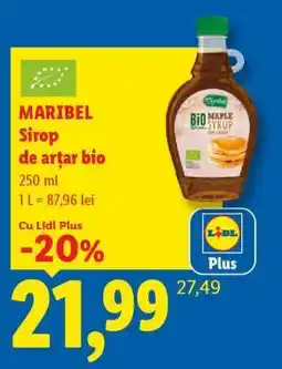 Lidl MARIBEL Sirop de arțar bio Ofertă