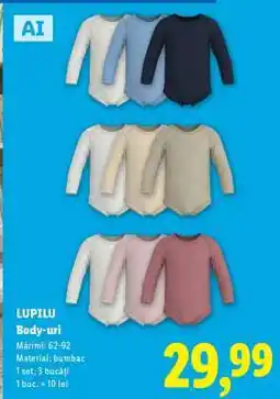 Lidl LUPILU Body-uri Ofertă
