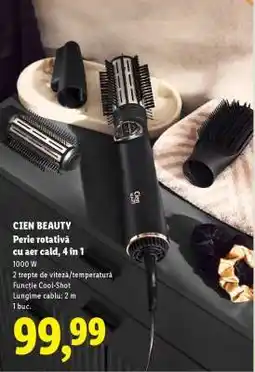 Lidl CIEN BEAUTY Perie rotativă cu aer cald, 4 în 1 Ofertă