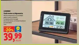 Lidl Livarno Stație meteo cu higrometru Ofertă