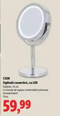 Lidl CIEN Oglindă cosmetică, cu LED Ofertă