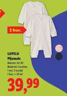 Lidl LUPILU Pijamale Ofertă