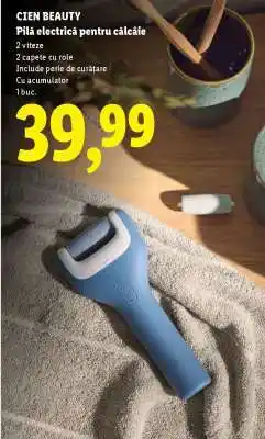 Lidl CIEN BEAUTY Pilă electrică pentru călcâie Ofertă