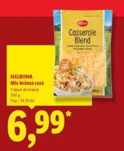 Lidl Milbona Mix brânză rasă Ofertă