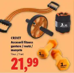 Lidl CRIVIT Accesorii fitness gantere / roată / manșete Ofertă
