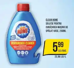 Mega Image Clean Home soluție pentru curățarea mașinii de spălat vase Ofertă