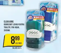 Mega Image Clean Home odorizant lichid pentru toaletă, pin/aqua Ofertă