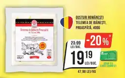 Mega Image Gusturi Românești Telemea de Ibănești Proaspătă Ofertă